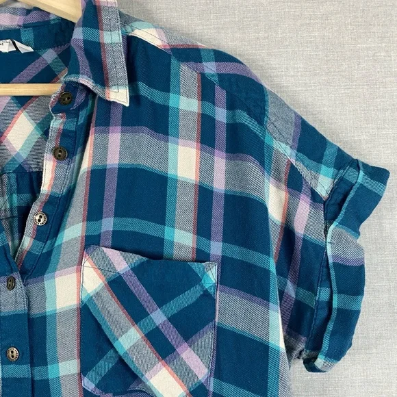 Sonoma Women’s Modal Short Sleeve V Neck Pullover Sleep Shirt Blue Size Medium - Picture 4 of 7